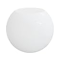 KASTLITE 18" White Acrylic Lamp Post Globe, Custom Neckless, US Made