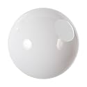 KASTLITE 18" White Acrylic Outdoor Lamp Post Globe Light Diffuser - Smooth Textured with 5.25" Neckless Opening - USA Made Light Pole Fixture Replacement Globes &amp; Shades