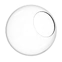 KASTLITE 6" Clear Acrylic Lamp Post Globe, 2.81" Neckless Opening, USA Made