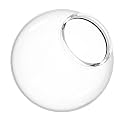 KASTLITE 6" Clear Prismatic Acrylic Lamp Post Globe, 3.14" Fitter Neck