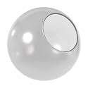 KASTLITE 6" Frosted Acrylic Lamp Post Globe, 2.81in Neckless, US Made