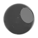 KASTLITE 6" Smoke Acrylic Lamp Post Globe, 2.81in Neckless, US Made