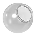 KASTLITE 6" Frosted Acrylic Lamp Post Globe, 3.14" Fitter Neck, USA Made