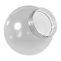 KASTLITE 6" Frosted Acrylic Lamp Post Globe, 3.14" Screw Neck, USA Made