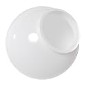 KASTLITE 6" White Acrylic Lamp Post Globe with 3.14" Fitter Neck