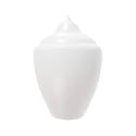 KASTLITE White Polyethylene Acorn Cover, 16.65"H, 5.25" Neckless Opening