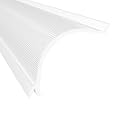 KASTLITE C-Shaped Under Cabinet Light Cover, 33-5/16" Acrylic Lens, Shape B