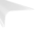 KASTLITE Curved Under Cabinet Light Cover, 17-7/8" Acrylic Lens, Shape A