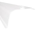 KASTLITE Curved Under Cabinet Light Cover Replacement | Smooth White Acrylic Undercabinet Lens Diffuser | 33-5/16"L x 2-3/4"W x 1-1/2"H | Under Counter Lights for Kitchen, Bathroom &amp; Vanity | Shape E