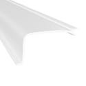 KASTLITE Linear Under Cabinet Light Cover Replacement | White Ribbed Acrylic Undercabinet Lens Diffuser | 24-3/8"L x 1-7/8"W x 1" H | Under Counter Lights for Kitchen, Bathroom &amp; Vanity | Shape C