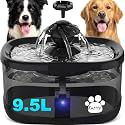 Kastty 9.5L Dog Water Fountain,Large Pet Water Fountain for Dogs Inside