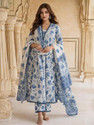 Kaswya Women Kurti Pant Dupatta Set