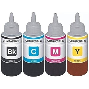 kataria refill ink for use in deskjet 2131 printer 100 ml each bottle multi color ink bottleblack cyan magenta yellow