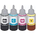 Kataria Refill Ink for Use in DeskJet 2131 Printer 100 ML Each Bottle Multi Color Ink Bottle��(Black, Cyan, Magenta, Yellow)