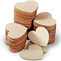 Kate Aspen Wooden Hearts for Guest Book (Set of 75) Wedding Guestbook Alternative Drop Box Hearts, Unfinished Wood Shapes for Crafts