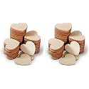 Kate Aspen Wooden Hearts for Guest Book Set Wedding Guestbook Alternative Drop Box Hearts, Unfinished Wood Shapes for Crafts, 150ct (Pack of 2)