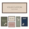 Kate and Laurel Personalized Pinboard Neutral Weave 18 x 42, Customizable Text Bulletin Board, Wall Organizer and Custom Poster Gift for Use as Wall Art, Cork Board, Vision Board, Dorm Decor