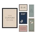 Kate and Laurel Personalized Pinboard Neutral Weave 26 x 20, Customizable Text Bulletin Board, Wall Organizer and Custom Poster Gift for Use as Wall Art, Cork Board, Vision Board, Dorm Decor