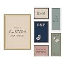 Kate and Laurel Personalized Pinboard Neutral Weave 26 x 20, Customizable Text Bulletin Board, Wall Organizer and Custom Poster Gift for Use as Wall Art, Cork Board, Vision Board, Dorm Decor