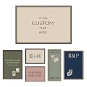 Kate and Laurel Personalized Pinboard Neutral Weave 38 x 26, Customizable Text Bulletin Board, Wall Organizer and Custom Poster Gift for Use as Wall Art, Cork Board, Vision Board, Dorm Decor