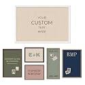 Kate and Laurel Personalized Pinboard Neutral Weave 38 x 26, Customizable Text Bulletin Board, Wall Organizer and Custom Poster Gift for Use as Wall Art, Cork Board, Vision Board, Dorm Decor