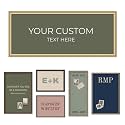 Kate and Laurel Personalized Pinboard Olive Driftwood 18 x 42, Customizable Text Bulletin Board, Wall Organizer and Custom Poster Gift for Use as Wall Art, Cork Board, Vision Board, Dorm Decor