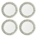 kate spade new york Evergreen Porcelain Christmas Dinner Plate Set for 4