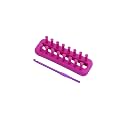 Katech Mini Knitting Loom Plastic Scarf Weaving Loom Kit with a Crochet Hook (Color is Random), DIY Yarn Knitting Tool for Knitting Lovers to Make Socks, Leg Warmers, Scarf, Hats and Arm Warmer