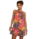 KATECLO Womens Summer Halter Neck Printed Mini