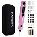 Katerk Mini Cordless Rotary Tool Kit 3.7V, 70 Accessories Pink Craft Tool