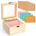 Kathfly 3x5 Index Card Holder Set, Macron Color System