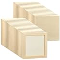Kathfly 48 Pcs 6 x 6 Inch Wood Panels for Painting,Unfinished Boards