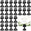 Kathfly 6 Pcs Wedding Table Number Holders Metal Black Place Card Holder