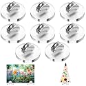 Kathfly 8 Pcs Mini Acrylic Adjustable Glass Art Stands Display Easel