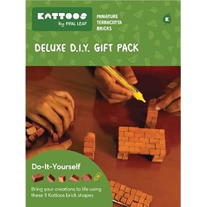 deluxe diy gift pack - miniature terracotta bricks reddish brown bricks deluxe gift pack 276 bricks deluxe gift pack 276 bricks