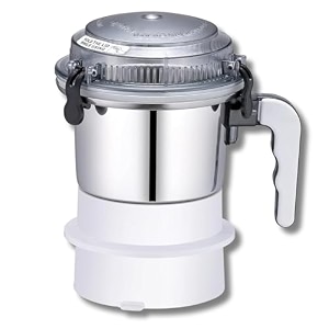 kaus kitchen - sujata mixer grinder compatible stainless steel chutney jar with lid locks - 400 ml for all sujata 900 watt mixer grinder powermatic supermix dynamix and multimix