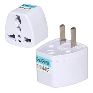 kavana 3 pcs type g universal travel adaptoruk adaptor for indian pinsflat 3 pin power connector adaptor for for uk england dubai hong kong ireland wales scotland usa 2 pin pack 2