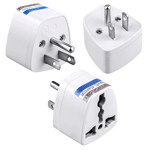kavana 3 pcs type g universal travel adaptoruk adaptor for indian pinsflat 3 pin power connector adaptor for for uk england dubai hong kong ireland wales scotland usa 3 pin pack 3