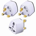 KAVANA® UK Adapter for Indian Pins, India to UK UAE, Hong Kong, Dubai, UK Power Adapter Converter- Type G - Perfect for Laptop, Camera, Phones, Chargers, iPhone, Tablets, Bluetooth Speakers