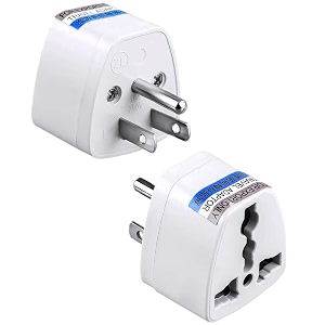 kavana 3 pcs type g universal travel adaptoruk adaptor for indian pinsflat 3 pin power connector adaptor for for uk england dubai hong kong ireland wales scotland usa 3 pin pack 2
