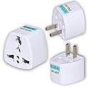 KAVANA 3 Pcs Universal Travel Adaptor, Type G UK Connector for Indian Pins, Flat 3 Pin Power Connector Adaptor for UK, England, Dubai, Hong Kong, Ireland, Wales, Scotland