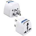 KAVANA (3 pcs) Type G Universal Travel Adaptor,UK Adaptor for Indian Pins,Flat 3 Pin Power Connector Adaptor for for UK, England, Dubai, Hong Kong, Ireland, Wales, Scotland (USA 3 PIN, Pack 2)