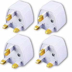 india to uk adaptor plug uk adapter for indian pinsuniversal adapter worldwide travel adapter for hong kong uae dubai singapore england universal travel adapter power plug pack of 4
