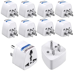 kavana 3 pcs type g universal travel adaptoruk adaptor for indian pinsflat 3 pin power connector adaptor for for uk england dubai hong kong ireland wales scotland usa 3 pin pack 10