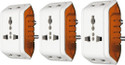 KAVANA Pin Multi Plug with Individual Socket,MULTIPLUG,Power Plug Adapter travel plug 5 A Three Pin Socket