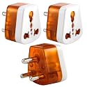 KAVANA 6A to 16A Converter Plug,5A to 15A / 6 amp to 16 amp Converter/Conversion Plug Converts 6A Socket to 16 A Socket for Geysers, A/C,Refrigrator,Mic rowave,etc for Indian and International Plugs
