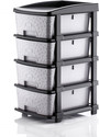 KAVIRA STONE_4XL_GREY Plastic Free Standing Chest of Drawers