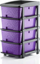 KAVIRA STONE_4XL_PURPLE Plastic Free Standing Chest of