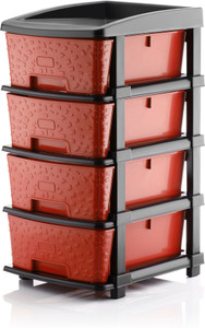 kavira stone_4xl_red plastic free standing chest of drawers