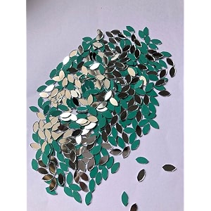eye shape mirror kit for jewellery makingother craft work total-200 pieces free fabric glue cone eye shape